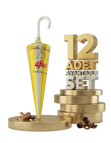 Afia Şemsiye Çikolata 12x25 Gr - Afia