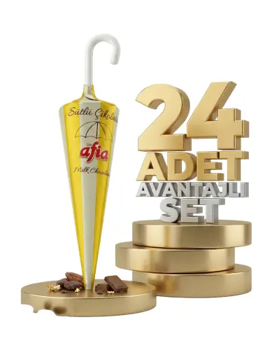 Afia Şemsiye Çikolata 24x25 Gr - Afia