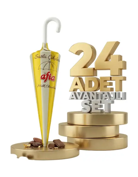 Afia Şemsiye Çikolata 24x25 Gr - 1