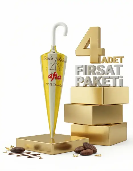 Afia Şemsiye Çikolata 25 Gr 3 Alana 1 Bedava - 1