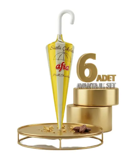 Afia Şemsiye Çikolata 6x25 Gr - Afia