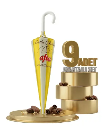 Afia Şemsiye Çikolata 9x25 Gr - Afia