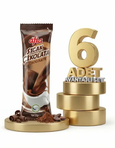 Afia Sıcak Çikolata 6x22 Gr - Afia