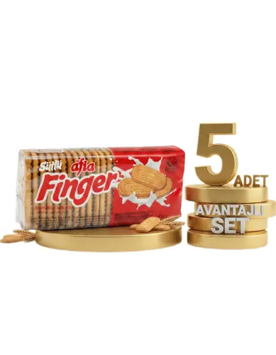 Afia Sütlü Finger Bisküvi 140 Gr 4 Alana 1 Bedava - AFİA
