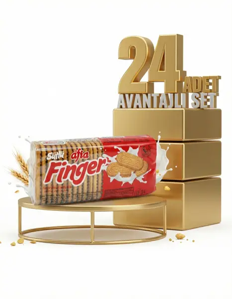 Afia Sütlü Finger Bisküvi 24x140 Gr - 1
