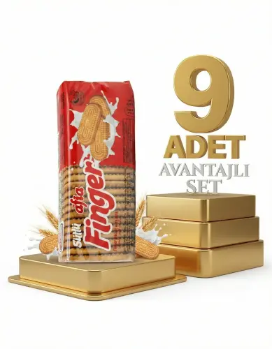 Afia Sütlü Finger Bisküvi 9x140 Gr - Afia