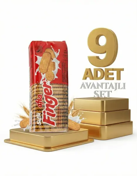Afia Sütlü Finger Bisküvi 9x140 Gr - 1
