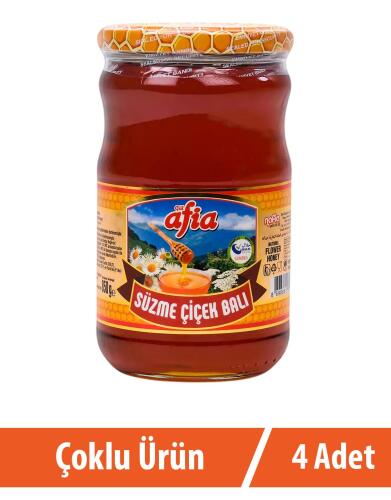 Afia Süzme Çiçek Bal 4x850 Gr - 1