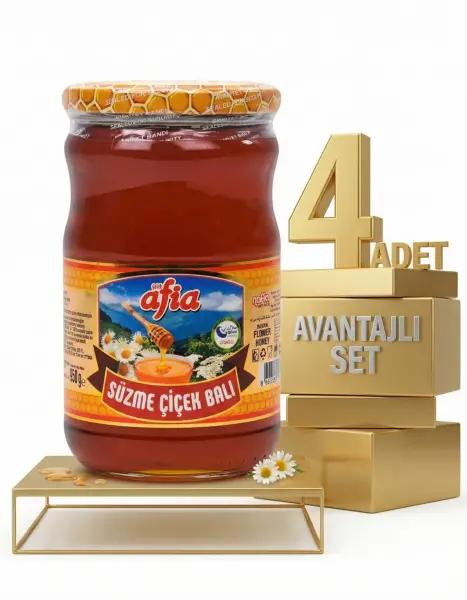Afia Süzme Çiçek Bal 4x850 Gr - 1