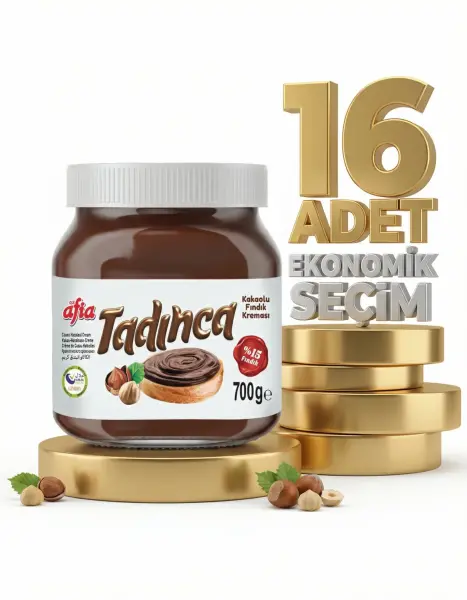 Afia Tadınca Kakaolu Fındık Kreması 16x700 Gr - 1