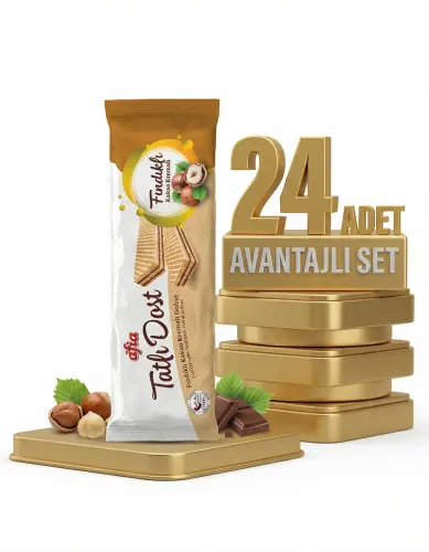 Afia Tatlı Dost Fındıklı Kakao Kremalı Gofret 24x140 Gr - 1