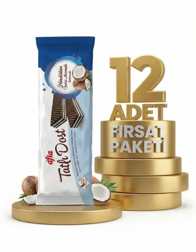 Afia Tatlı Dost Hindistan Cevizli Gofret 12x140 Gr - 1
