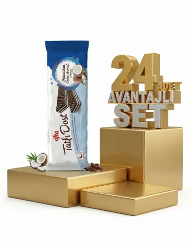 Afia Tatlı Dost Hindistan Cevizli Gofret 24x140 Gr - 1