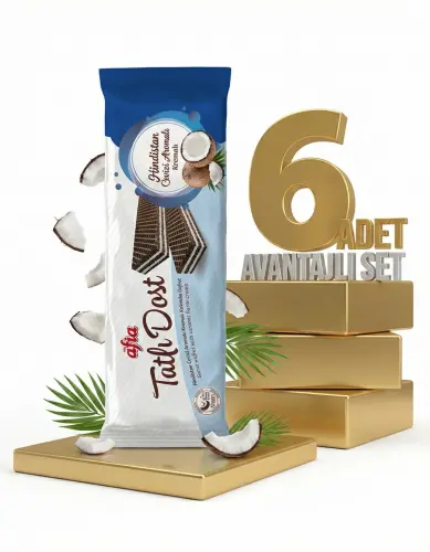 Afia Tatlı Dost Hindistan Cevizli Gofret 6x140 Gr - 1