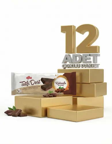 Afia Tatlı Dost Kakao Kremalı Gofret 12x140 Gr - 1