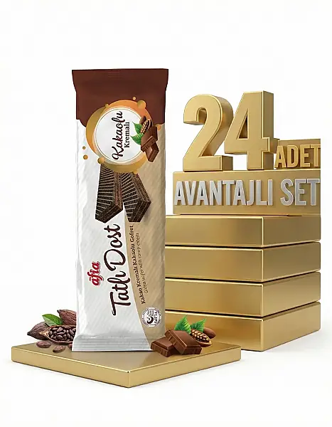 Afia Tatlı Dost Kakao Kremalı Gofret 24x140 Gr - 1