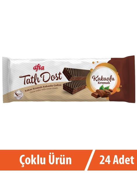 Afia Tatlı Dost Kakao Kremalı Gofret 24x140 Gr - 1