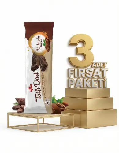 Afia Tatlı Dost Kakao Kremalı Gofret 3x140 Gr - Afia