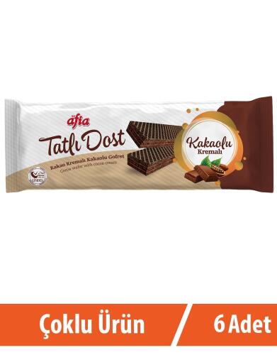 Afia Tatlı Dost Kakao Kremalı Gofret 6x140 Gr - 2