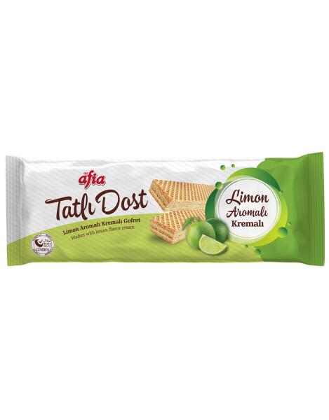 Afia Tatlı Dost Limon Kremalı Gofret 140 Gr - 1