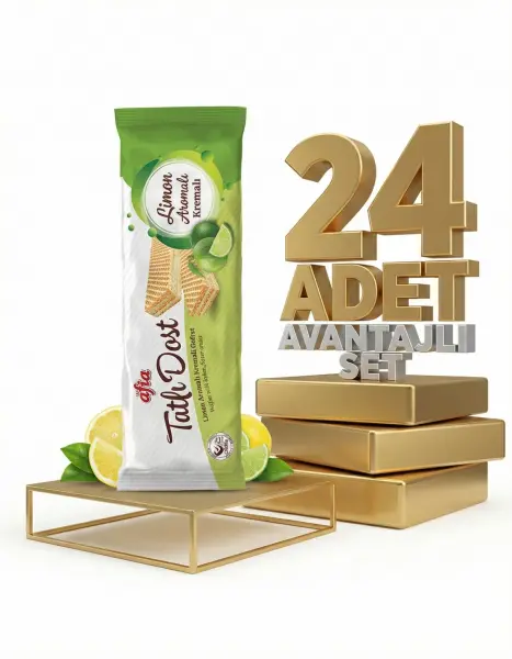 Afia Tatlı Dost Limon Kremalı Gofret 24x140 Gr - 2