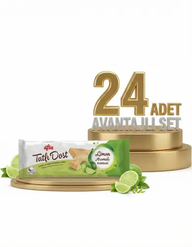 Afia Tatlı Dost Limon Kremalı Gofret 24x140 Gr - 1