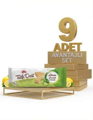 Afia Tatlı Dost Limon Kremalı Gofret 9x140 Gr - Afia