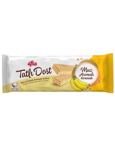 Afia Tatlı Dost Muz Kremalı Gofret 140 Gr - Afia