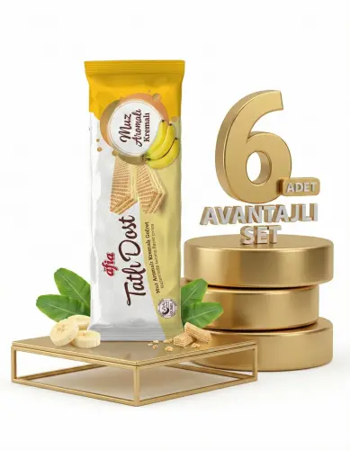 Afia Tatlı Dost Muz Kremalı Gofret 6x140 Gr - 1