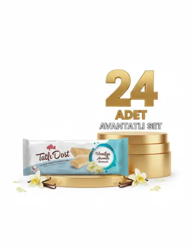Afia Tatlı Dost Vanilya Kremalı Gofret 24x140 Gr - 1