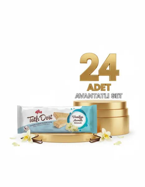 Afia Tatlı Dost Vanilya Kremalı Gofret 24x140 Gr - 1