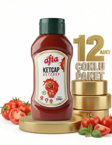 Afia Tatlı Ketçap 12x550 Gr - Afia