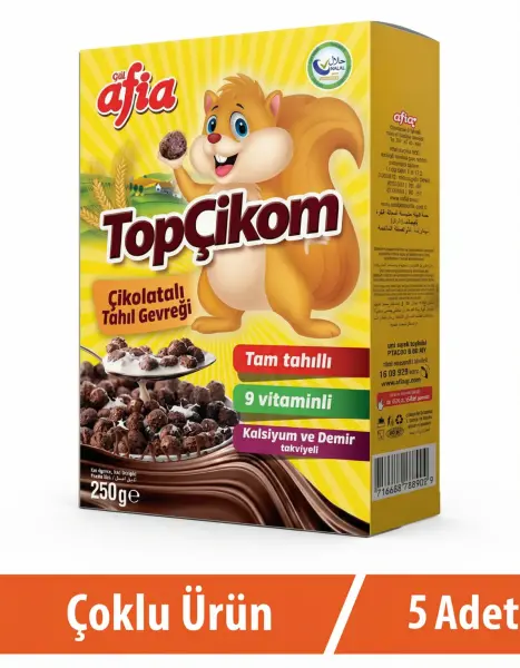 Afia Topçikom Çiko Tahıl Gevreği 5x250 Gr - 1