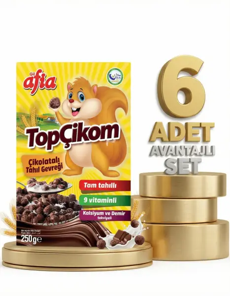Afia Topçikom Çiko Tahıl Gevreği 6x250 Gr - 1