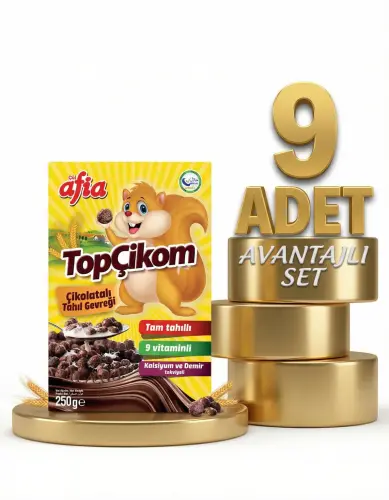Afia Topçikom Çiko Tahıl Gevreği 9x250 Gr - Afia