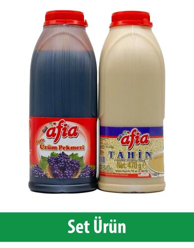 Afia Üzüm Pekmezi 615 Gr ve Tahin 470 Gr - 1