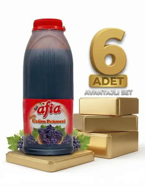 Afia Üzüm Pekmezi 6x615 Gr - 1
