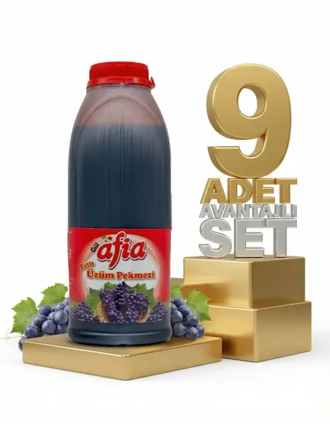 Afia Üzüm Pekmezi 9x615 Gr - 1