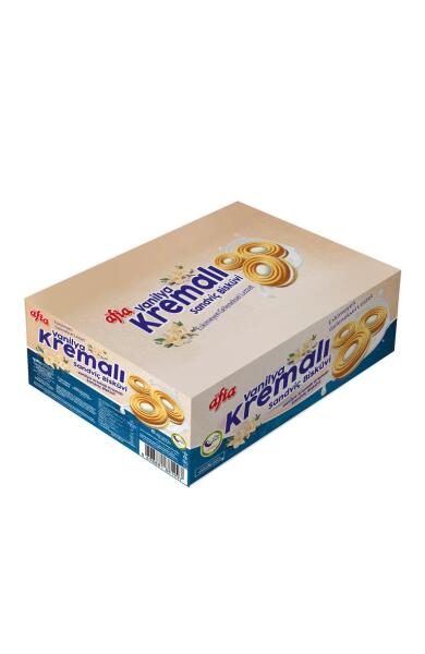 Afia Vanilya Kremalı Sandviç Biskuvi 400 Gr - 1