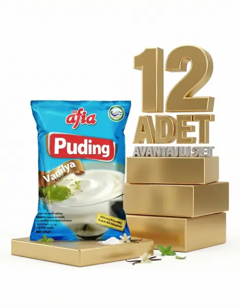 Afia Vanilyalı Puding 12x125 Gr - 1