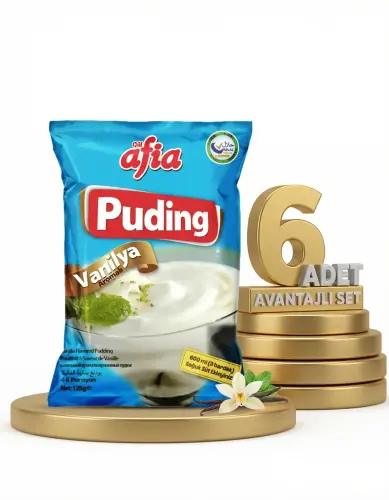 Afia Vanilyalı Puding 6x125 Gr - Afia
