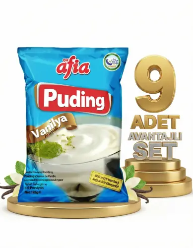 Afia Vanilyalı Puding 9x125 Gr - Afia