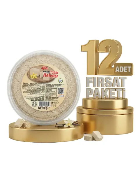 Afia Vanilyalı Tahin Helvası 12x500 Gr - 1