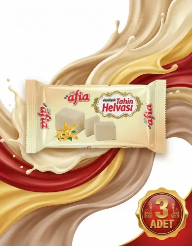 Afia Vanilyalı Tahin Helvası 3x500 Gr - 5