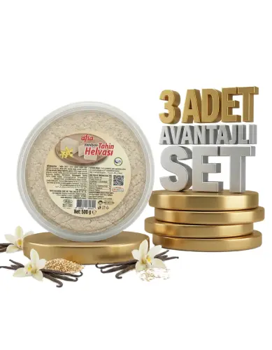 Afia Vanilyalı Tahin Helvası 3x500 Gr - 1
