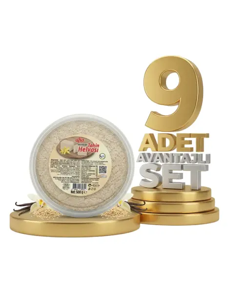 Afia Vanilyalı Tahin Helvası 9x500 Gr - 1
