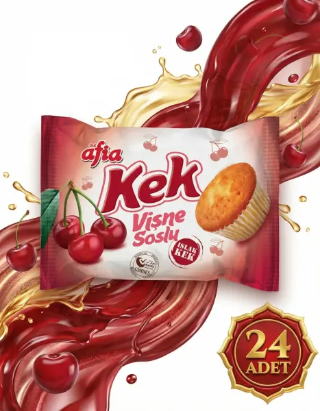 Afia Vişne Soslu Islak Kek 24x35 Gr - 2