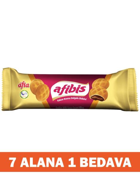 Afibis Kakao Krema Dolgulu Bisküvi 75 Gr 7 Alana 1 Bedava - 1