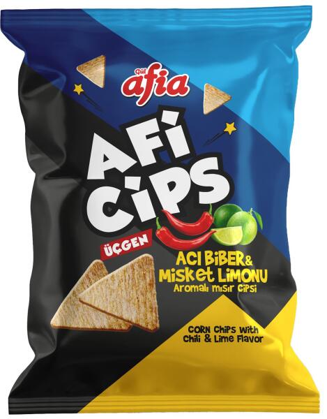 Aficips Acıbiber Misket Limonlu Mısır Cips 40 Gr - 1