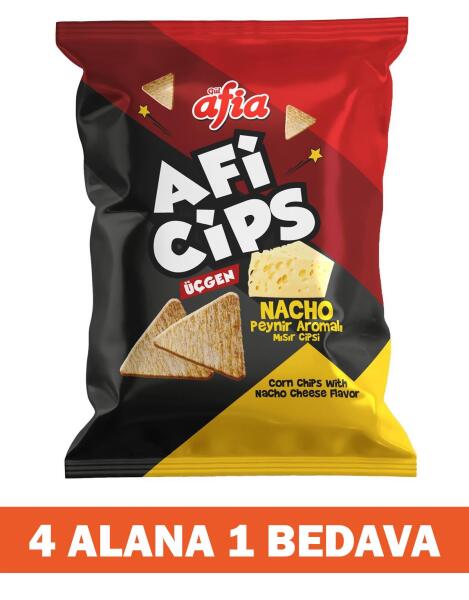 Aficips Nacho Peynirli Mısır Cips 40 Gr 4 Alana 1 Bedava - 1